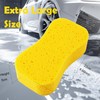 2PCS Jumbo Sponges, Car Sponge Anti Scratch Technology,Extra-Large & Durable,Car