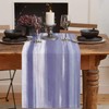 Smile Sunflower Abstract Purple Table Runners 72 inches Long, Farmhouse