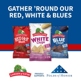 Garden of Eatin' Tortilla Chips, Red Hot Blues, Sea Salt, 16 oz. (Pack of 12) (Packaging May Vary)