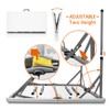 CAMP SOLUTIONS 34" Fold in Half Square Folding Table, Plastic