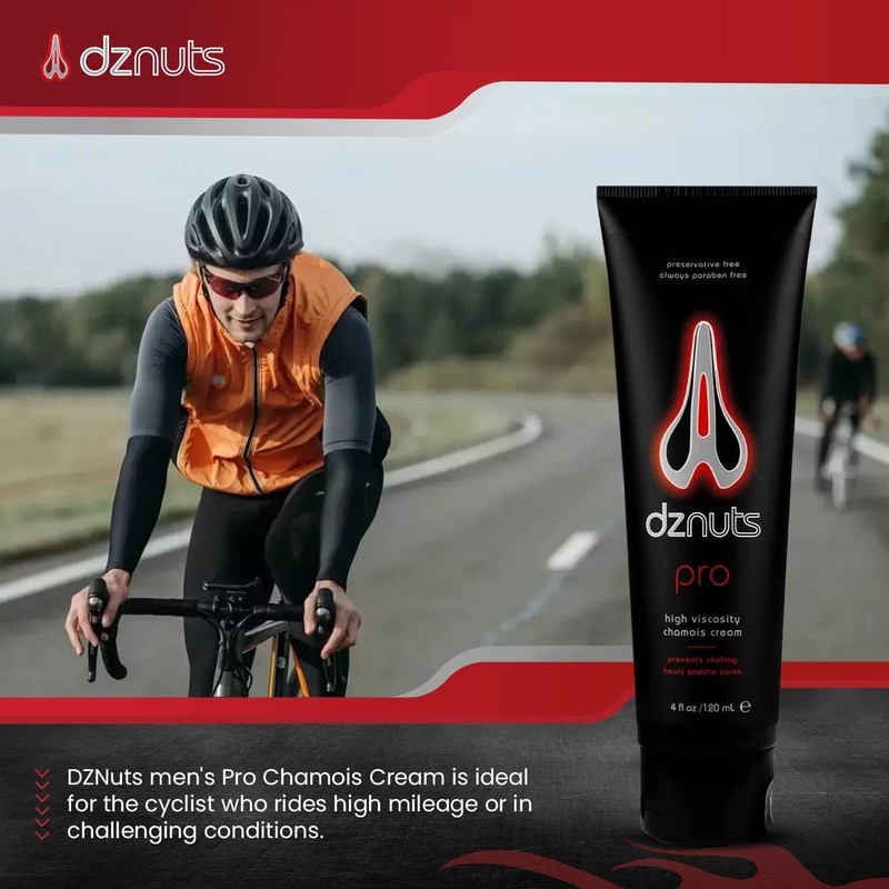 dznuts - Men's Pro Chamois Cream - Anti-Chafing for Saddle
