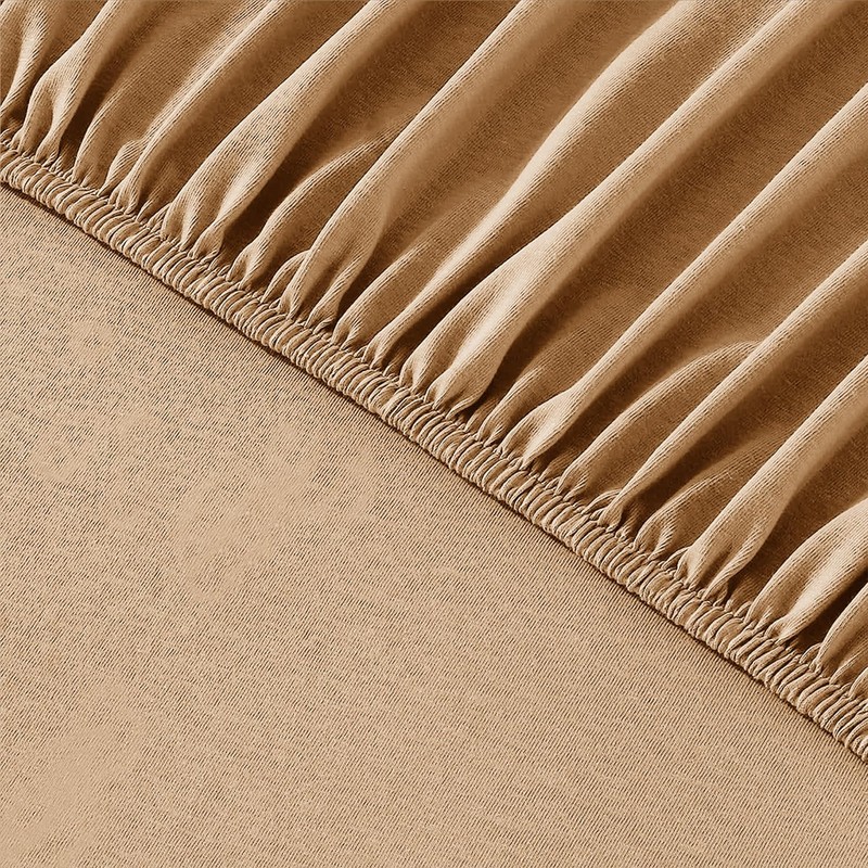 AL NOOR HOME Premium Beige Fitted Sheet - 100% Pure