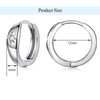 Silver Hoop Earrings for Women, Sterling Silver Hoop Earrings with