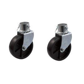 DBM IMPORTS 2 Pc Trailer Jack Swivel Caster Wheel 6 x 2 with Pin Boat Hitch Replacement