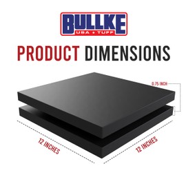 RV Leveling Jack Flex Pads 12" Heavy-Duty Rubber Jack Pads, Non-Slip & Shock-Absorbing Stabilizer Mats for Camper, Trailer Jacks & Stands, Prevent Sinking & Sliding on Uneven Surfaces (12" (2-Pack))