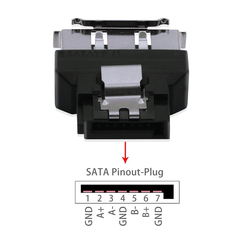 GINTOOYUN SATA to E SATA Adapter SATA Male to E