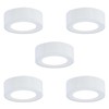 LUMILAND Wired LED Puck Lights (2.7Wx5) Plug-in Lighting Warm White,