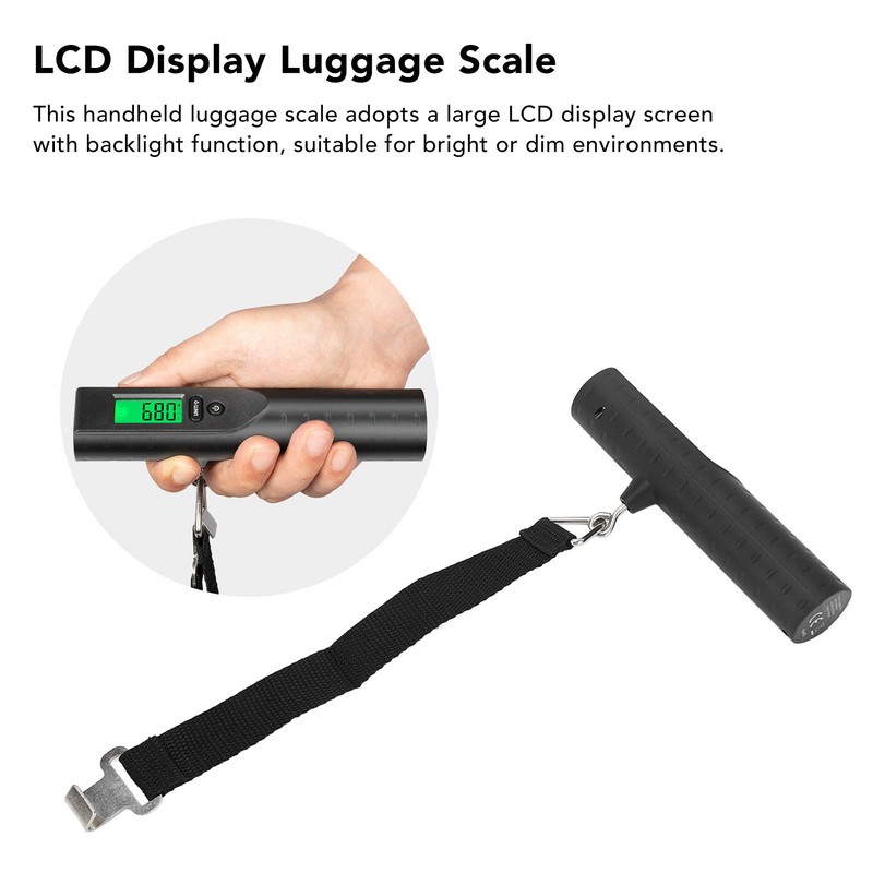Digital Luggage Scale LCD Hanging Weight Gauge Automatic Data Locking