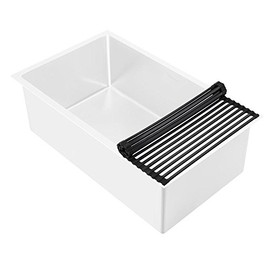 Whitehaus WHNPLRM-MBLK Noah Plus Collection Kitchen Roll Mat, Matte Black