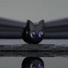 COOEAR Black Cat Ear Gauges, Unique Cartoon Ear Plugs, Stainless
