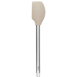Tovolo Heat Resistant Silicone Stainless Steel Spatula Cooking Kitchen Utensils Non-Stick for Baking, Spreading and Mixing Ergonomic, Dishwasher Safe Bakeware BPA Free, Slate Gray
