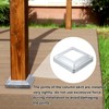 uxcell 8Pcs Post Base Cover, 6"x6" (Internal Size 3.25"x3.25") Metal