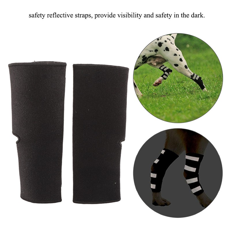 2Pcs Dog Rear Legs Braces Hock Sleeves Joint Wraps for