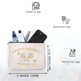 MAOFAED Book Series Inspired Gift, Harper Security Zipper Pouch for Book Lover, Bookish Gift, Literary Gift (harper security)
