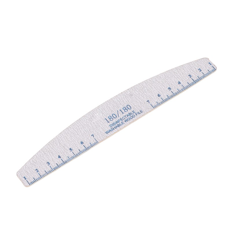 50PCS 180/180 Grit Nail File Reusable Washable Professional Nail Care