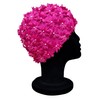 CHEX Daisy Ladies Elasticated Ruffle Flower Beaded Effect Swimming Cap