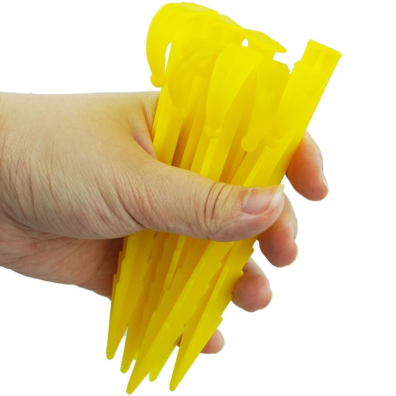 SZCXDKJ 30 Pcs Plastic Tent Pegs, Heavy Duty Plastic Tent