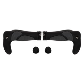 2Pcs Bike Handlebar Grips TPR Rubber Ergonomic Slip Prevention Replacement Bike Ox Horn Grips for Mountain Bike