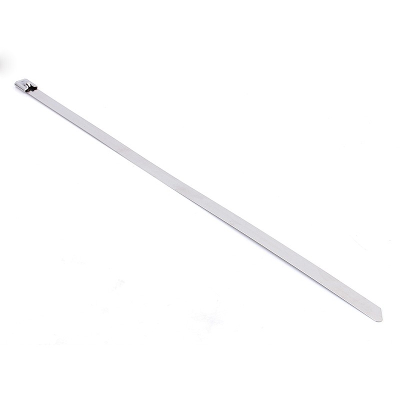 50pcs 12" Stainless Steel Exhaust Wrap Coated Self Locking Cable