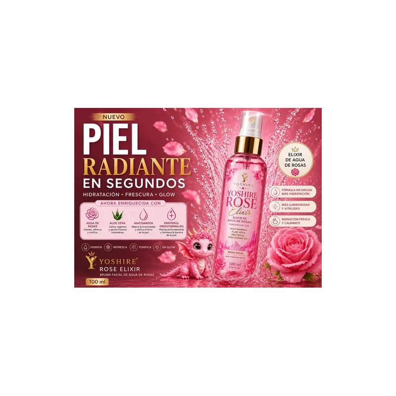 Tónico Facial Agua De Rosas Y Niacinamida Hidratante