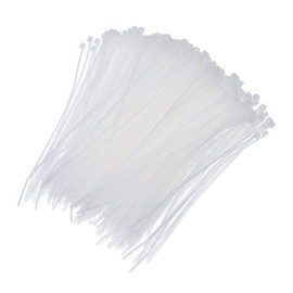 U-horizon 100 Pack Cable Ties, 100mm x 2.5mm Strong Nylon Zip Ties Wraps, White