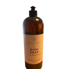 Sand + Fog Jumbo Kitchen Dish Soap Cucumber Water 33.8 Fl Oz, 2.11 Pound (Pack of 1), Brown