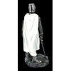 White Knight Templar Figure with Shield and Sword | Templar