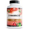 NaturaLife Labs Organic D-Mannose 1300mg + Organic Cranberry Extract 100mg