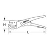 KS Tools 222.2051 Hose cutter Ø 0-37mm, 210mm