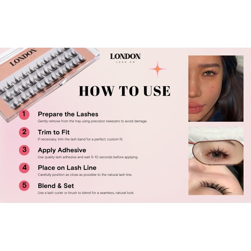 London Lash Co Natural – Classic C Curl Eyelash Extensions