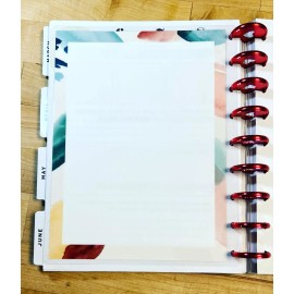 Handmade Monthly Milestones Dashboard Insert 4 use with HAPPY Planner-