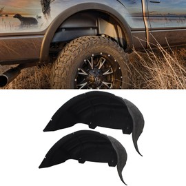 WANGDUOYU Rear Wheel Well Liners Black Inner Fender Liners Guards Compatible with 2015-2020 Ford F150 (Will not fit Rapter)