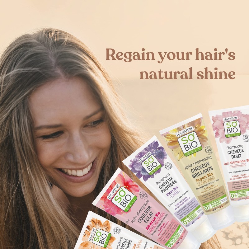 SO'BiO étic Cosmos Organic Coco and Hyaluronic Acid Moisturised Hair