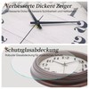VIKMARI 30 cm Vintage Wall Clock, Large Retro Brown Wall
