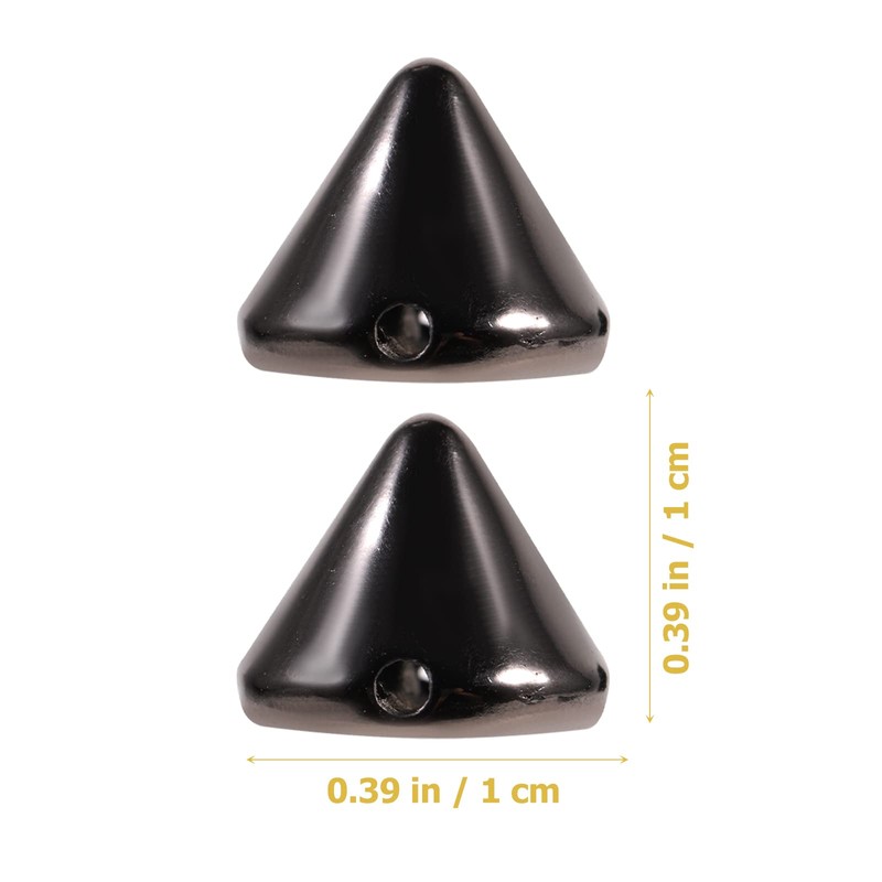 SUPVOX 100pcs 10mm Acrylic Bullet Spike Cone Studs, Beads, Sew
