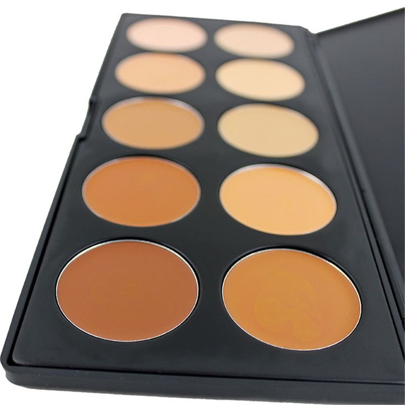 10 Colors Cream Contour Face Concealer Palette, FantasyDay Long Lasting