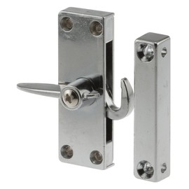Prime-Line A 103 Chrome Screen Door Latch and Keeper (Single Pack)