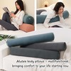 Ailuteie Bolster Pillow for Bed – Long Round Body Pillow