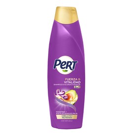 PERT, Shampoo 2 en 1 Keratina y Aguacate, limpia y desenreda | Cabello fuerte, flexible y resistente, 650 ml