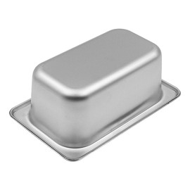 ZONADAH Stainless Steel Steam Hotel Pan 1/9 Size with Lid 6.5 Depth 17.6X 10.8cm Fraction Box Anti Jam Counter Pan Food Service Pan for Kitchen