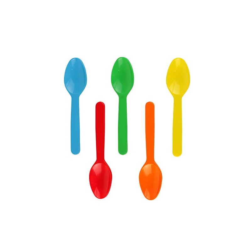 3" Mini Taster Spoons (Mixed Colors, 500)