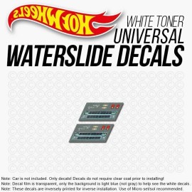 Hot Wheels 1/64 83 CHEVY SILVERADO C10 Head Tail Light WaterSlide Decal for Hot Wheels - Set of 2