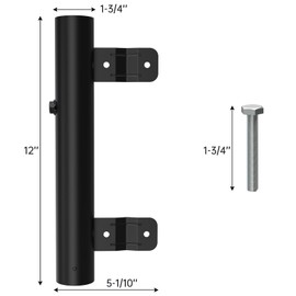 RV Ladder Mounted Flagpole Holder, Heavy Duty RV Flag Holder, RV Ladder Flag Pole Mount, Compatible with 1" RV Ladders