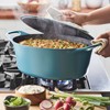 Rachael Ray NITRO Cast Iron Dutch Oven, 6.5 Quart, Agave