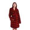 Just Love Printed Plush Robe for Women 4617-10195-RED-L