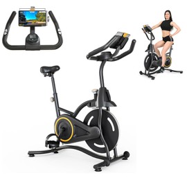 Exercise Bike Stationary Bike for Home/Indoor Cycling Bike Indoor Bike with Silent Belt Drive Heavy Flywheel and Digital Display for Home Gym Cardio Workout Training
