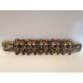 Antique Bronze effect Pig's Tails Bums Key Hook House Car Keys Rack Hanger wall mounted Holder including fixings