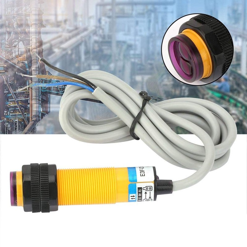 Photoelectric Proximity Sensor, 10cm Distance NPN NO Normally Open Diffuse