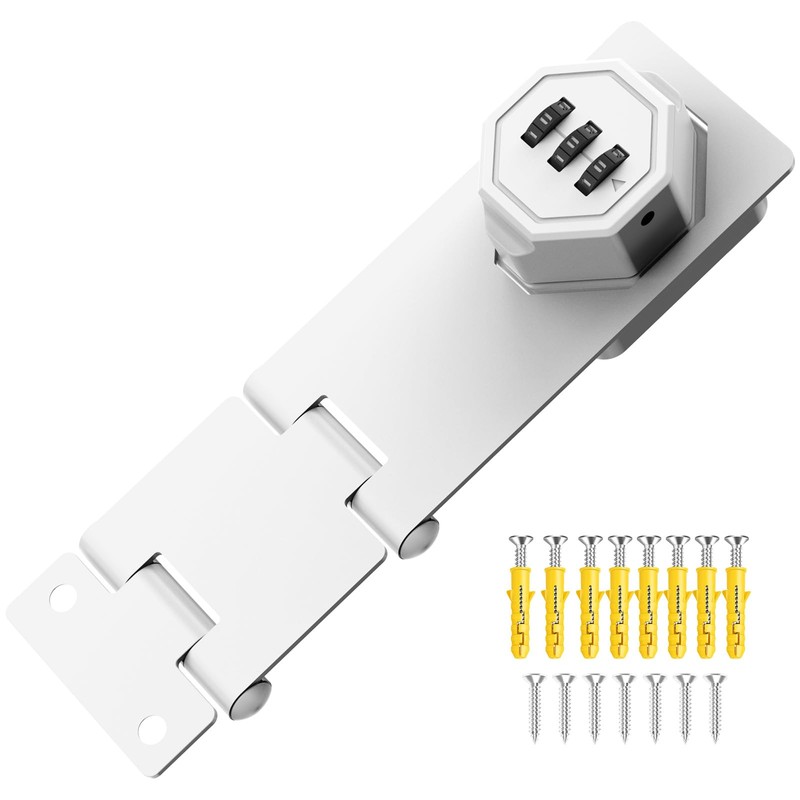 YogePote 90 Degree Cabinet Locks with Combination, Mechanical Folding Door