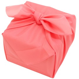 Furoshiki Plain 2 Width Polyester Made in Japan Pink 27.6 x 27.6 inches (70 x 70 cm)